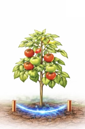Add Electroculture - Electric field applied to soil