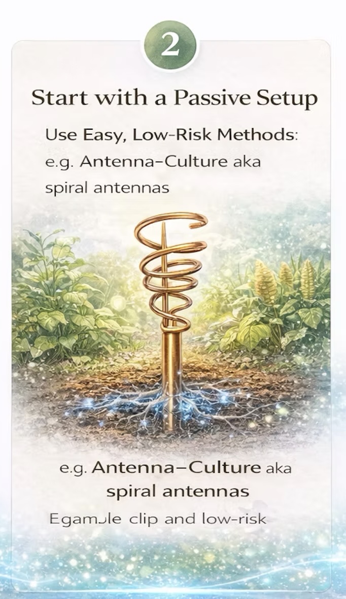Electroculture illustration showing lightning, atmospheric electricity, and plant roots with electric current in soil after a thunderstorm, explaining how plants thrive with natural electricity