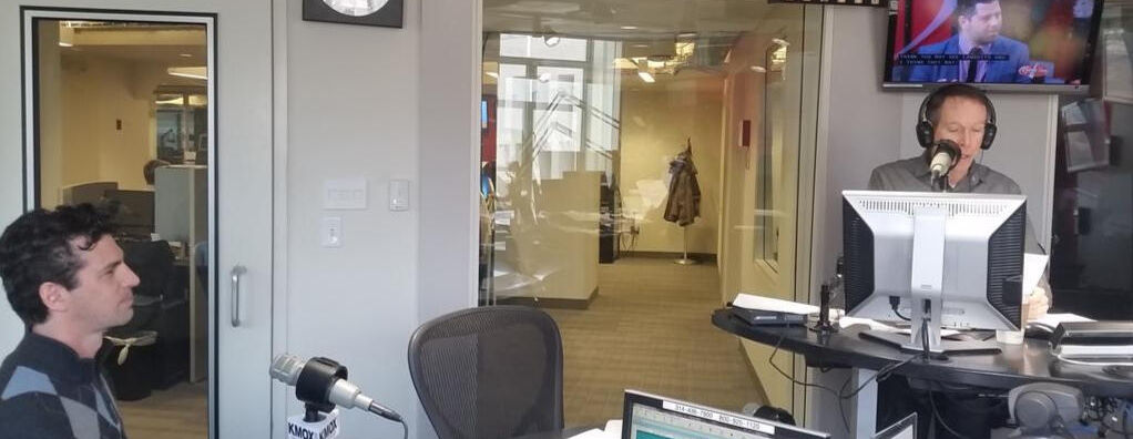 David at KMOX Radio Studio