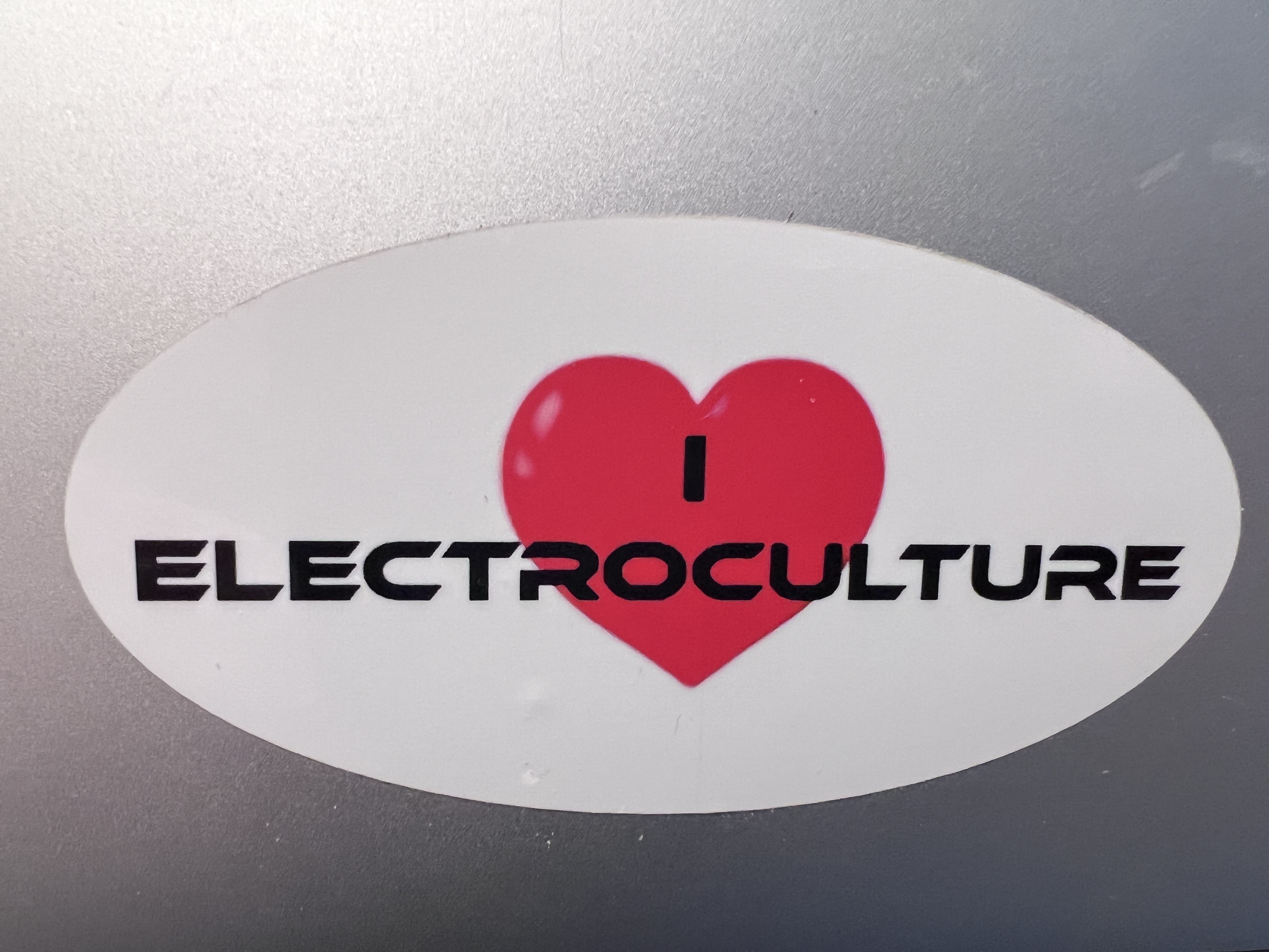 I Love Electroculture — Vinyl Stickers — view 2